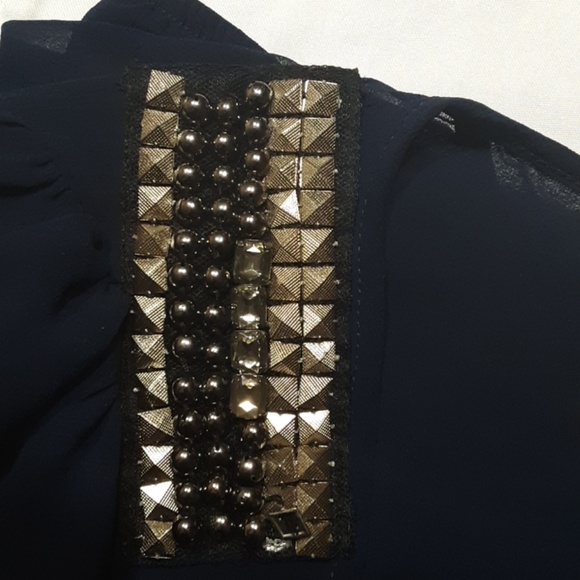 Charlotte Russe sheer long sleeved blouse - Picture 5 of 5